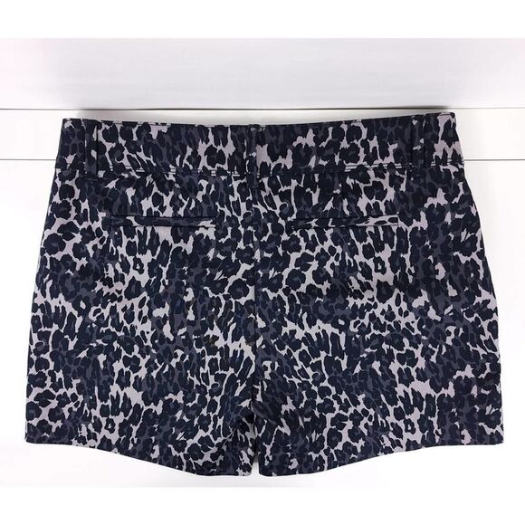 Isaac Mizrahi Leopard Print Stretchy Distressed Shorts - Picture 4 of 8